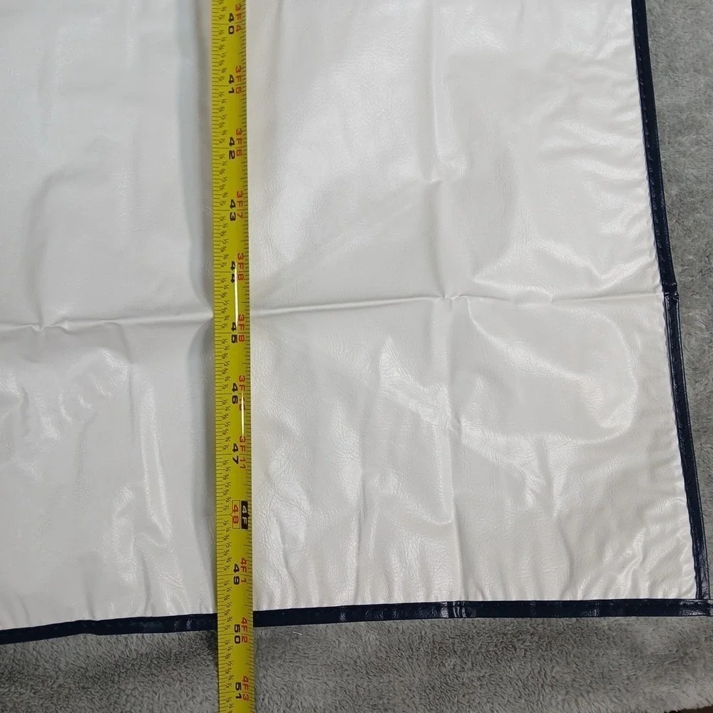 US Coast Guard Auxiliary Garment Bag White Vinyl Travel Uniform Cover